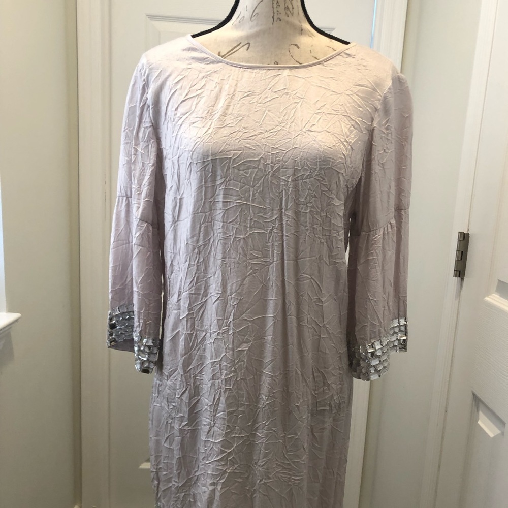 Zoe B Grey beaded dress size Medium!